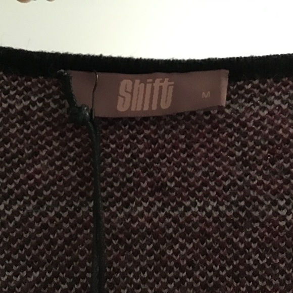 NWT Shift Texture stitch open long cardigan red sweater long sleeve size medium - Picture 3 of 3